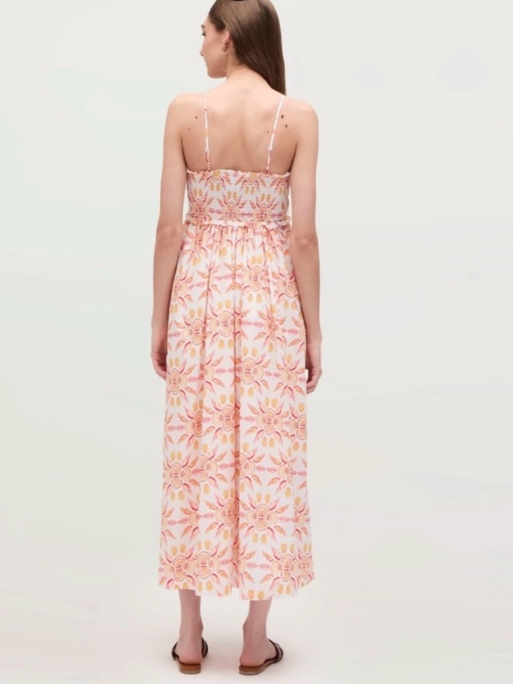 Hill House, NWT The Sydney Nap Dress, Orange Shell Mosaic, XSmall, NWT - Picture 2 of 9